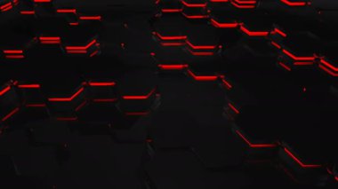 Altıgen hareket grafik arka plan. 4 k çözünürlüklü arka plan