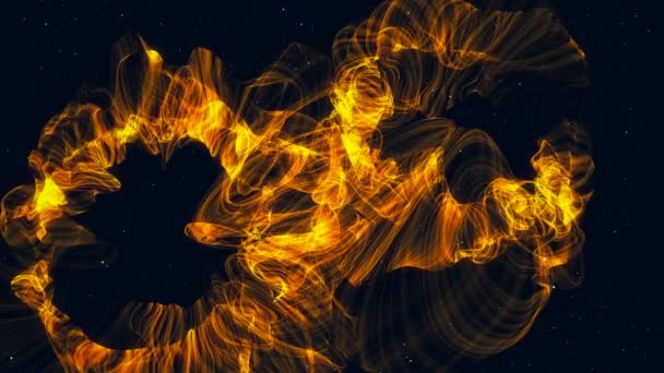 Fundo espacial abstrato com Nebula. Cenário futurista — Vídeo de Stock