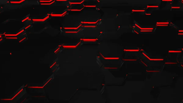 Hexagonal Motion Graphic Background. 4K resolution abstract background