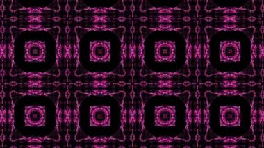 Arka plan parçacıkların oluşan bir çiçek dürbünü. Renkli