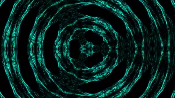 Fond abstrait d'un kaléidoscope composé de particules. Coloré 