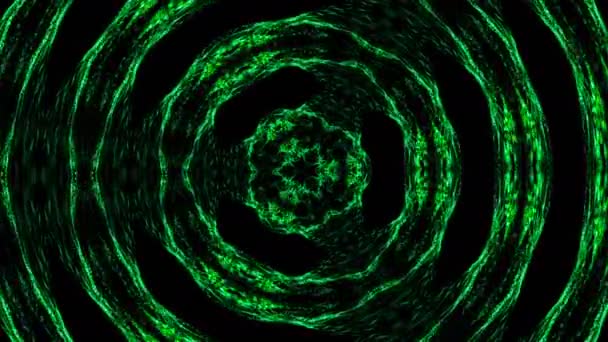 Fond abstrait d'un kaléidoscope composé de particules. Coloré 