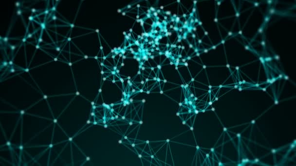 Fond abstrait avec points de connexion. Rendu 3d 