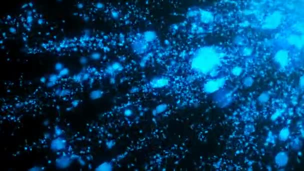 Abstrakter Hintergrund mit Aqua-Partikeln — Stockvideo
