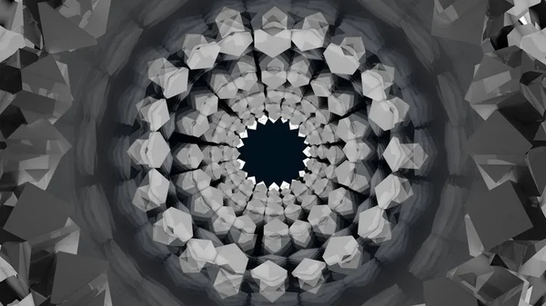 Zemin. Fraktal arka plan küpleri — Stok fotoğraf