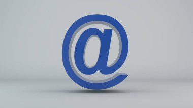 E-posta işareti ile dijital arka plan