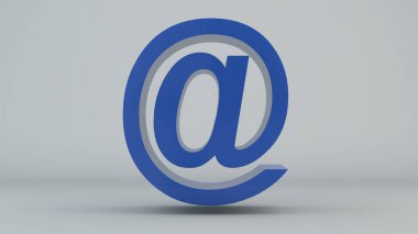 E-posta işareti ile dijital arka plan