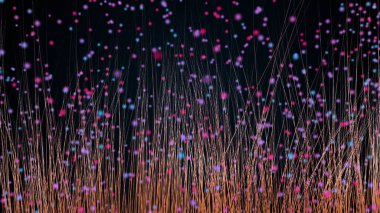 İz efekti ve parçacıklar arka plan