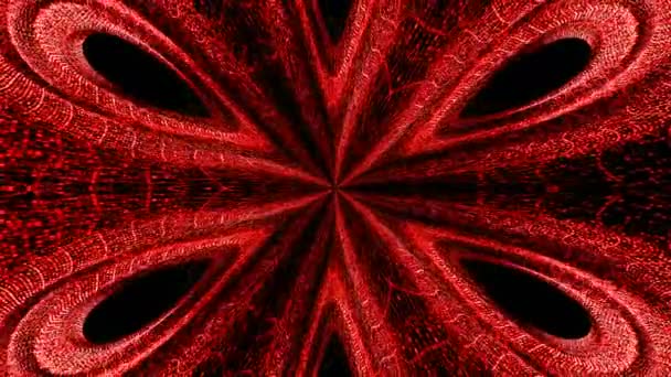 Abstrakter Hintergrund eines Kaleidoskops aus Teilchen. farbenfroh — Stockvideo
