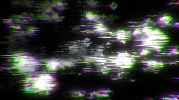 Bruit Glitch Vidéo Dommages. Rendu 3d — Video