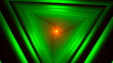 Üçgen Gelecek Uzay Tüneli. Bir Bilim Kurgu Kompozisyonu