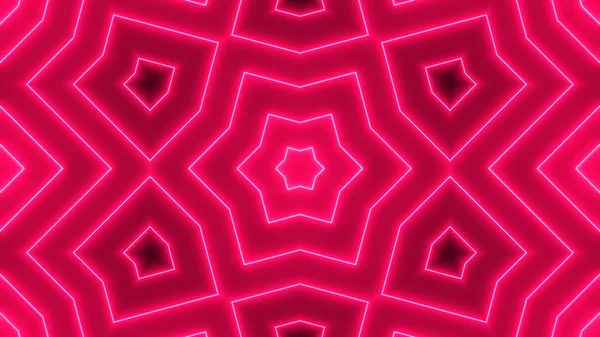 Abstrakter Hintergrund mit Neon-Kaleidoskop — Stockfoto