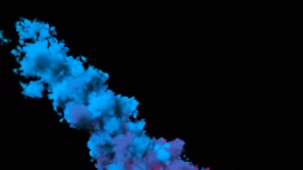 Cg animation of colorful smoke. 3d rendering — Stock Video