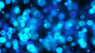 Mavi bokeh arka plan. Dijital illüstrasyon