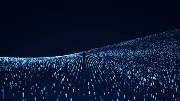 İkili kod arka plan. Dijital illüstrasyon