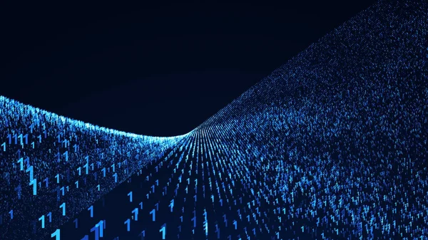 İkili kod arka plan. Dijital illüstrasyon