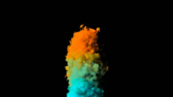 Cg of colorful smoke. Digital illustration. 3d rendering