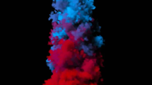 Кг цветного дыма. Цифровая иллюстрация. 3d-рендеринг — стоковое фото