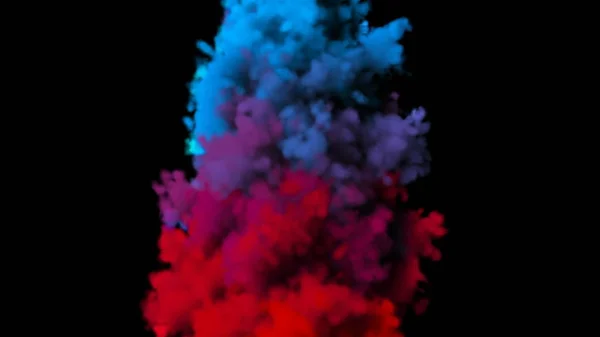 Кг цветного дыма. Цифровая иллюстрация. 3d-рендеринг — стоковое фото