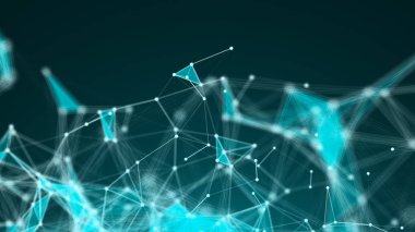 Noktaları ve Satırları Birleştiren Soyut Çokgen Alan Arkaplanı