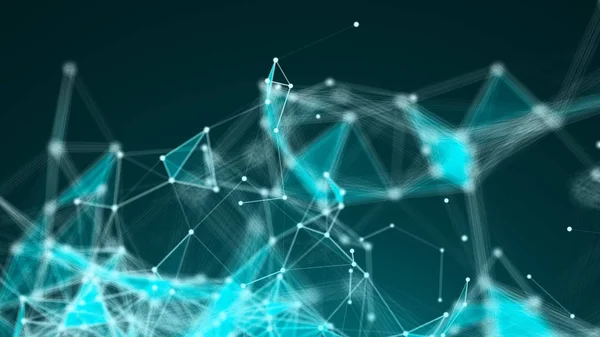 Noktaları ve Satırları Birleştiren Soyut Çokgen Alan Arkaplanı