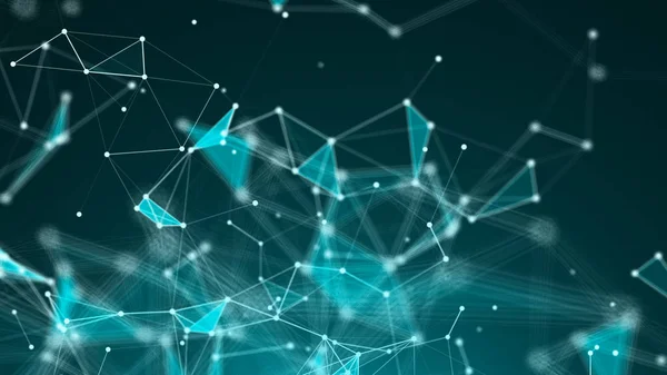 Noktaları ve Satırları Birleştiren Soyut Çokgen Alan Arkaplanı