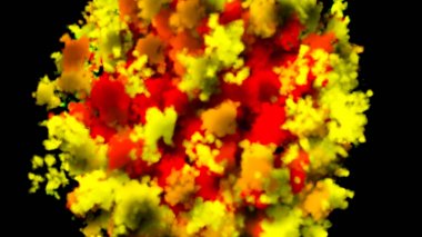 siyah arka plan üzerinde renkli duman