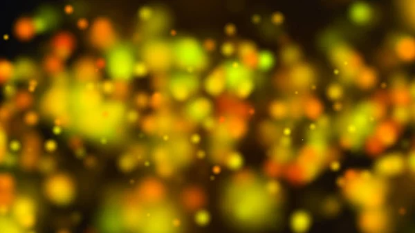 Abstraktes Gold-Bokeh mit schwarzem Hintergrund — Stockfoto