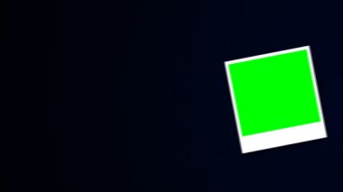 Fotoğrafınız için yeşil ekran ile Polaroids çerçeveler