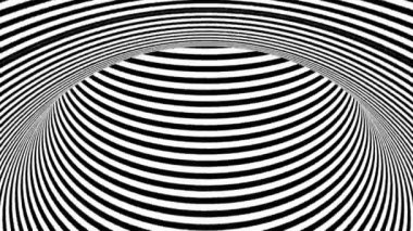 Siyah ve beyaz tünel. Sorunsuz döngü