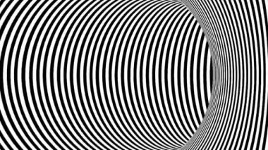 Siyah ve beyaz tünel. Sorunsuz döngü