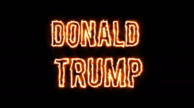 Donal Trump enerji metin. 3D render