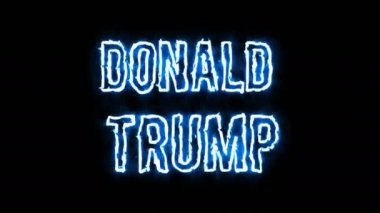 Donal Trump enerji metin. 3D render