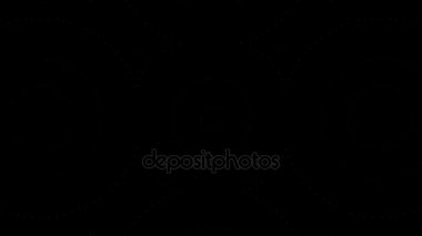 Soyut ışık çiçek dürbünü. Sorunsuz döngü