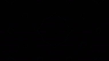 Soyut ışık çiçek dürbünü. Sorunsuz döngü