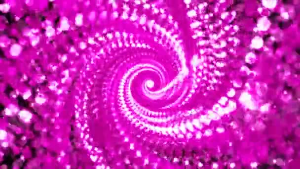 Fondo abstracto con partículas violetas — Vídeo de stock