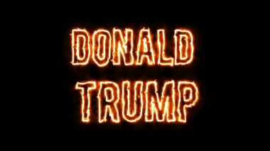 Donal Trump enerji metin. 3D render
