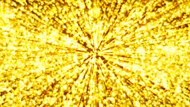 Абстрактный золотой фон. Цифровой фон. 3d-рендеринг — стоковое видео