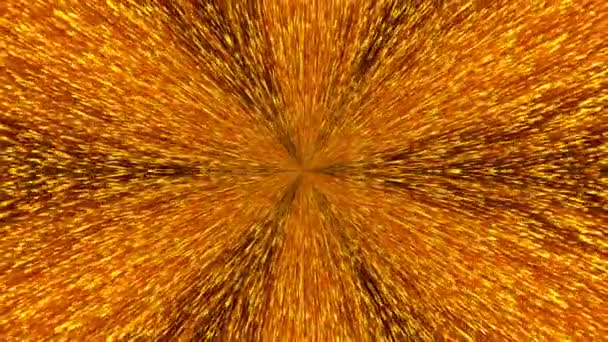 Abstrakter Hintergrund mit Goldkaleidoskop — Stockvideo