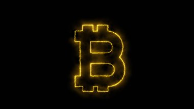 Bitcoin işareti ile arka plan