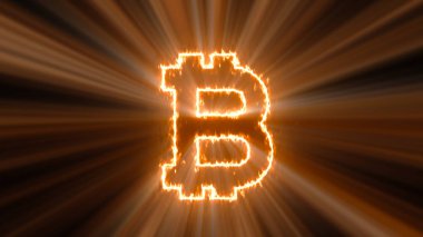 Bitcoin işareti ile arka plan