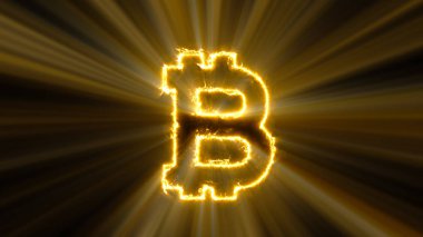 Bitcoin işareti ile arka plan