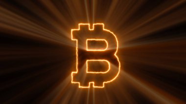 Bitcoin işareti ile arka plan