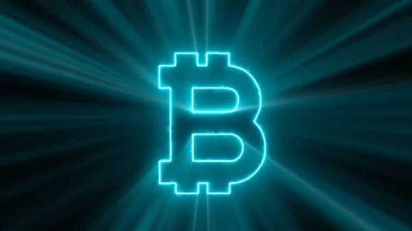 Abstract background with bitcoin sign — Stock Photo, Image