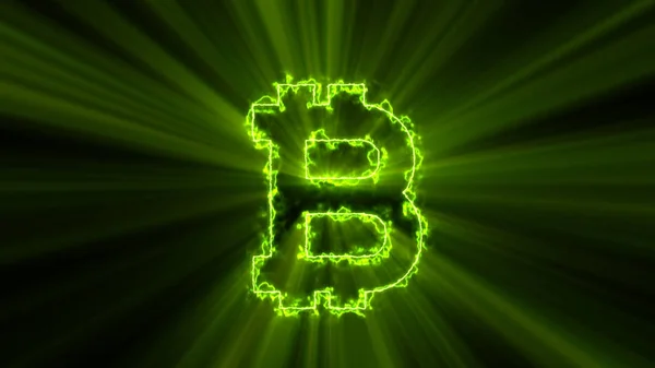 Abstract background with bitcoin sign — Stock Photo, Image