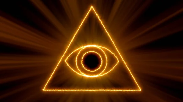 Abstraktní pozadí s Eye of Providence — Stock fotografie