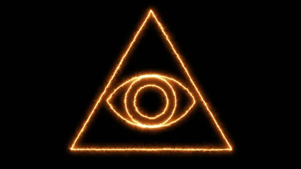 Abstract background with Eye of Providence — Stock Photo, Image