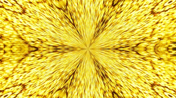 Fond abstrait avec kaléidoscope d'or — Photo