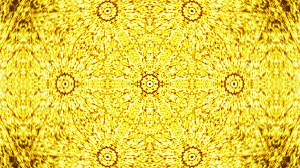 Abstrakter Hintergrund mit Goldkaleidoskop — Stockfoto