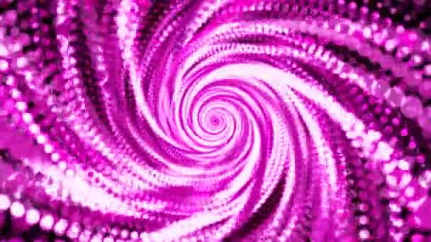 Fond abstrait avec des particules violettes — Video